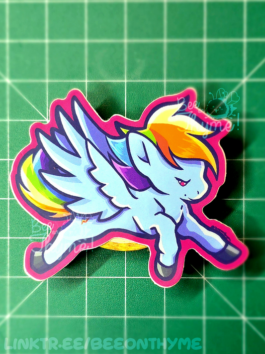 Rainbow Pony Vinyl Sticker
