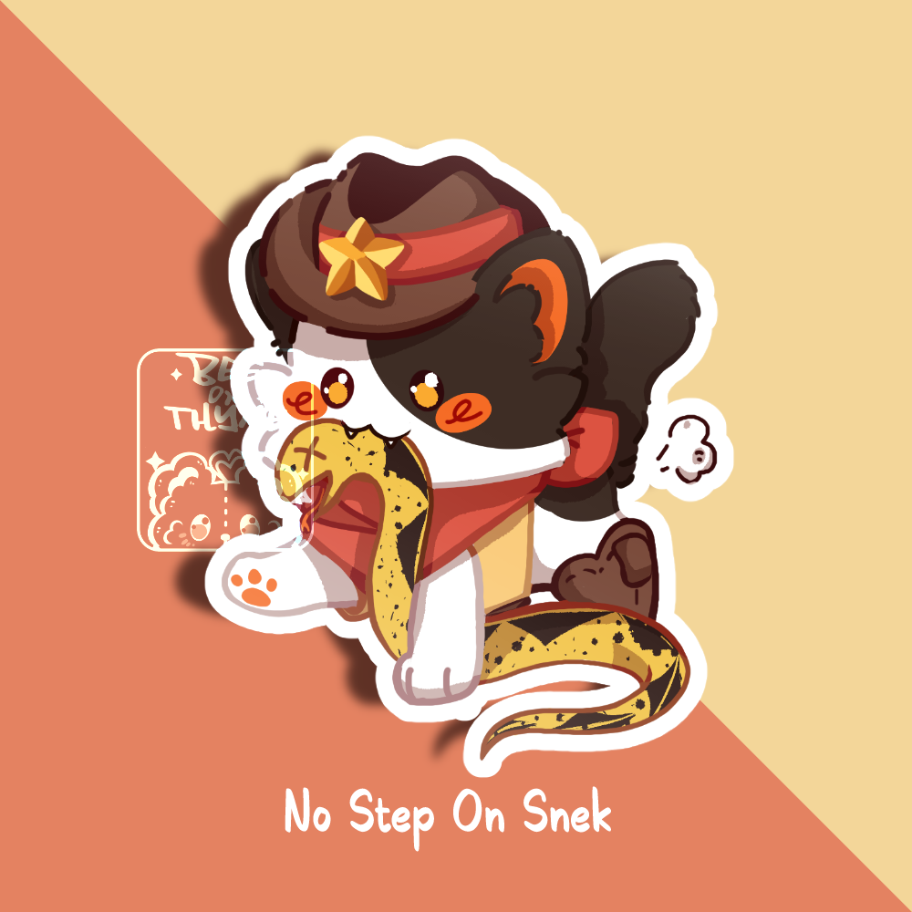 Cowboy Cat Vinyl Sticker