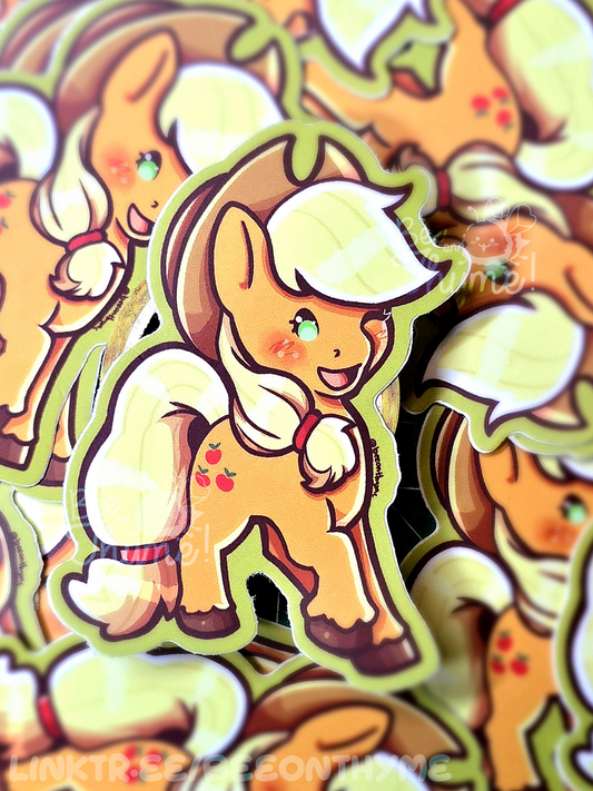 Apple Pony Vinyl Sticker