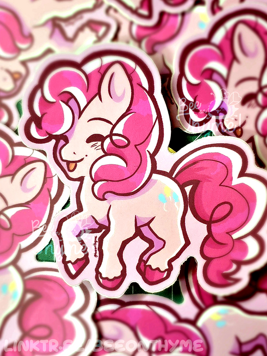 Party Pony Vinyl Sticker