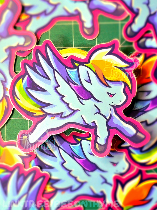 Rainbow Pony Vinyl Sticker