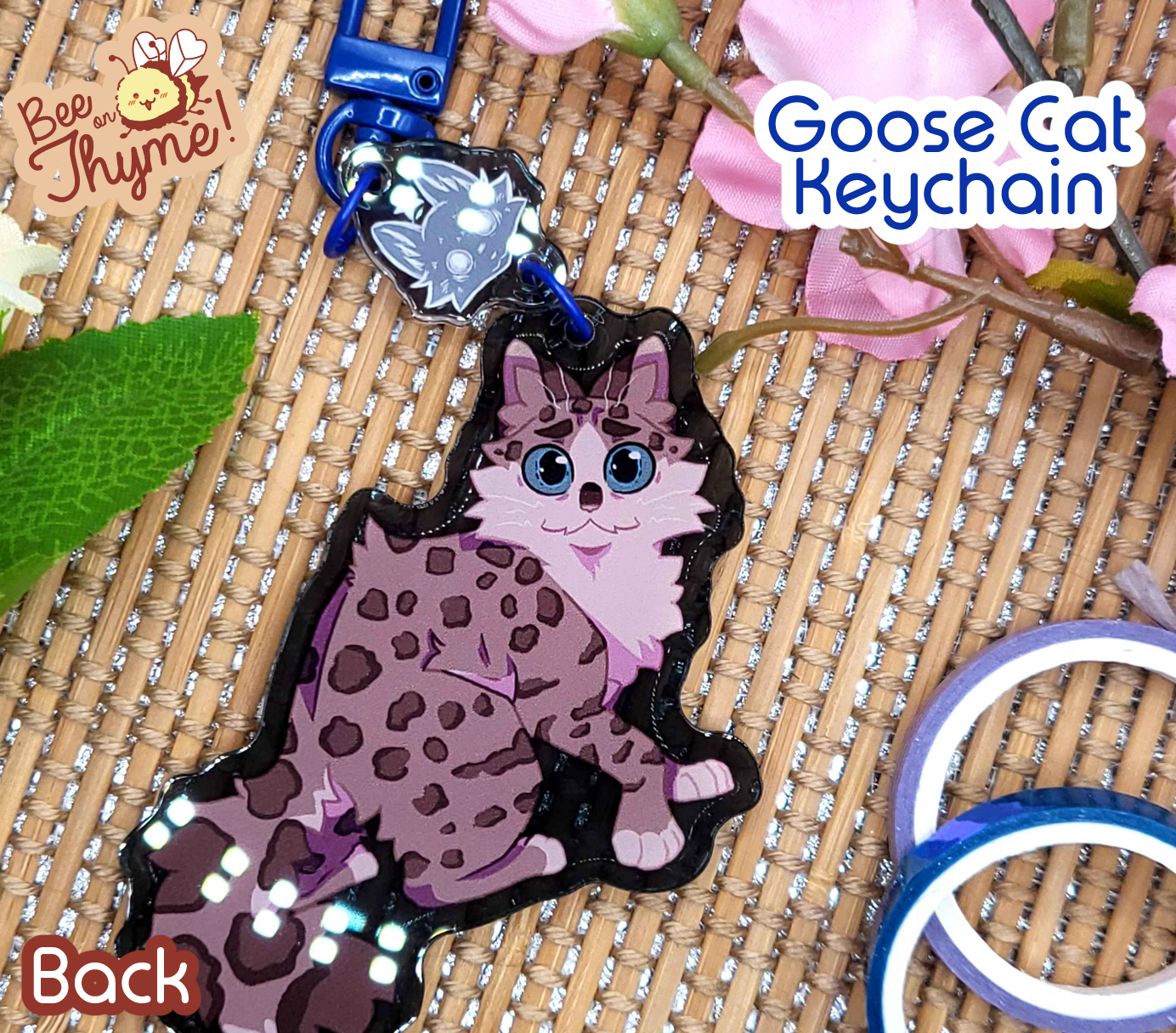 Battle Cats: Goose Cat Dangle Keychain