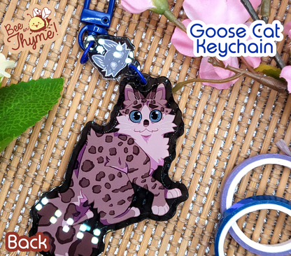 Battle Cats: Goose Cat Dangle Keychain