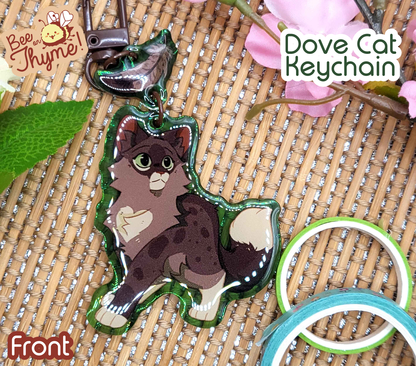 Battle Cats: Dove Cat Dangle Keychain