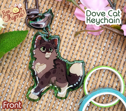 Battle Cats: Dove Cat Dangle Keychain
