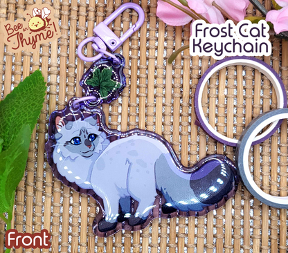 Battle Cats: Frost Cat Dangle Keychain