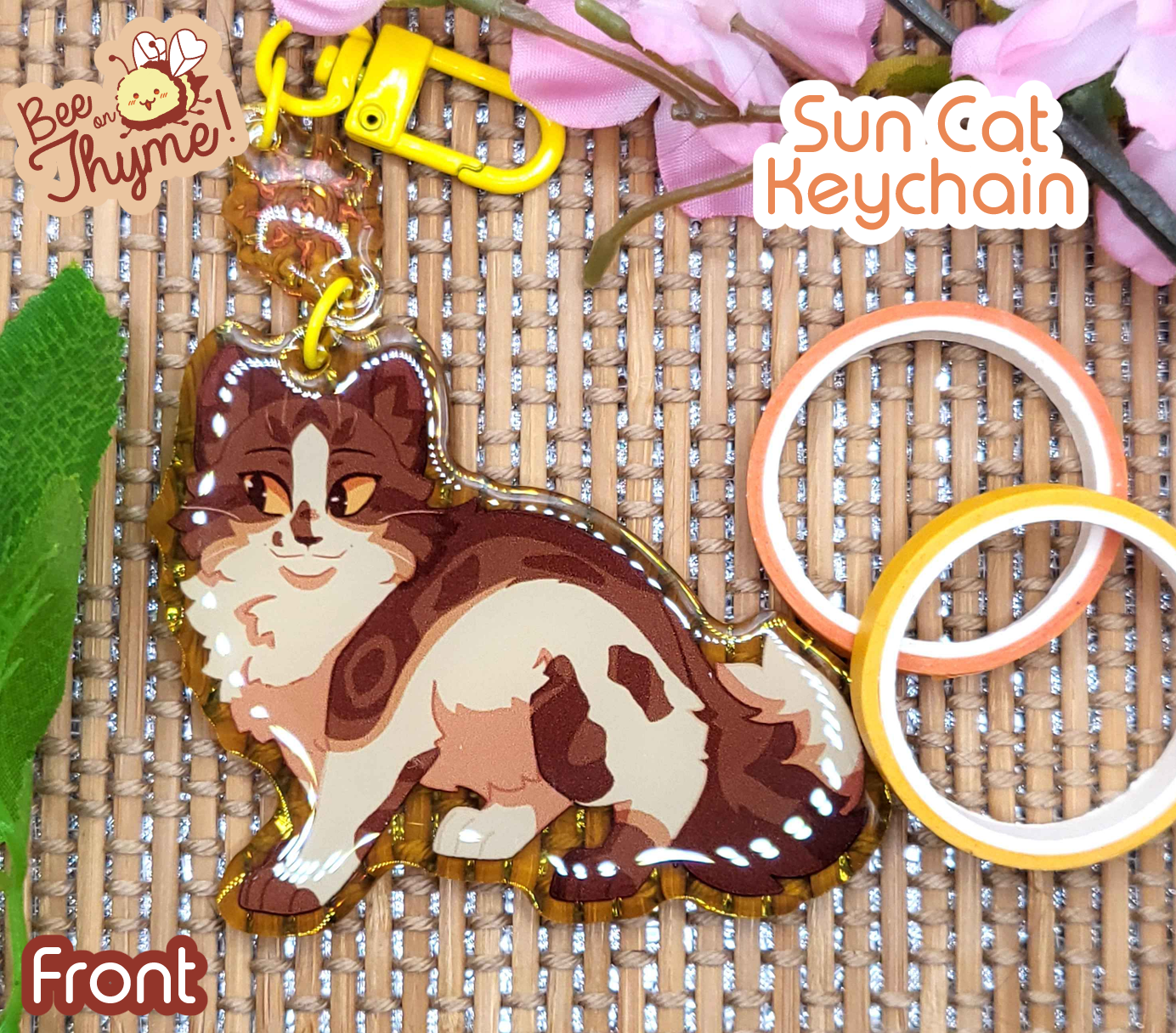 Battle Cats: Sun Cat Dangle Keychain