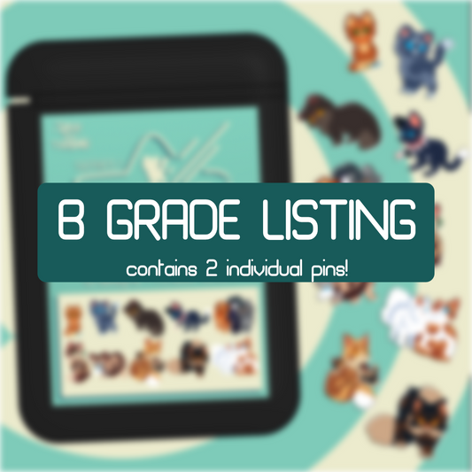 Battle Cats B-Grade Pins | 2 pins per bag