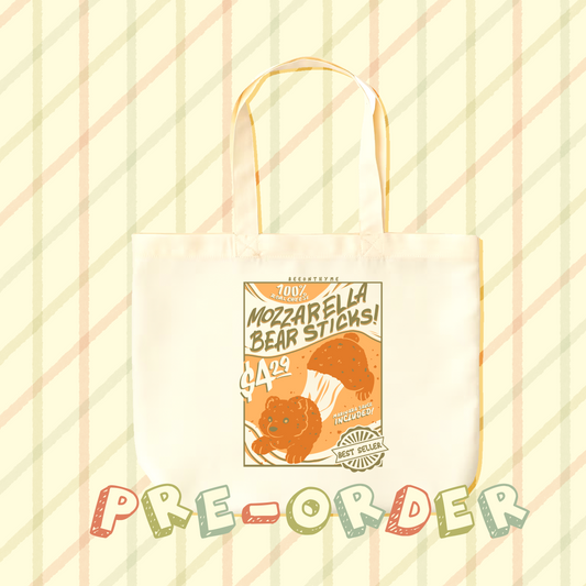 Mozzarella Bear Sticks Tote Bag [Pre-Order]